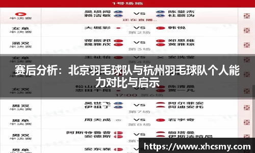 赛后分析：北京羽毛球队与杭州羽毛球队个人能力对比与启示