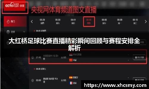 大红桥足球比赛直播精彩瞬间回顾与赛程安排全解析