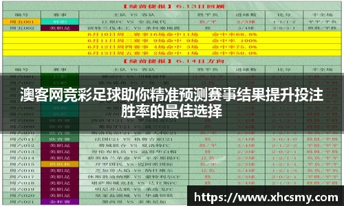 澳客网竞彩足球助你精准预测赛事结果提升投注胜率的最佳选择